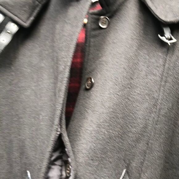 COACH CAPE w/DETACHABLE HOOD Wm Sz XS/S, RN 132154, Black Oversized NEW - Picture 9 of 16